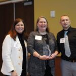 Maureen Schuck receives her award from Kathy Blumenfeld